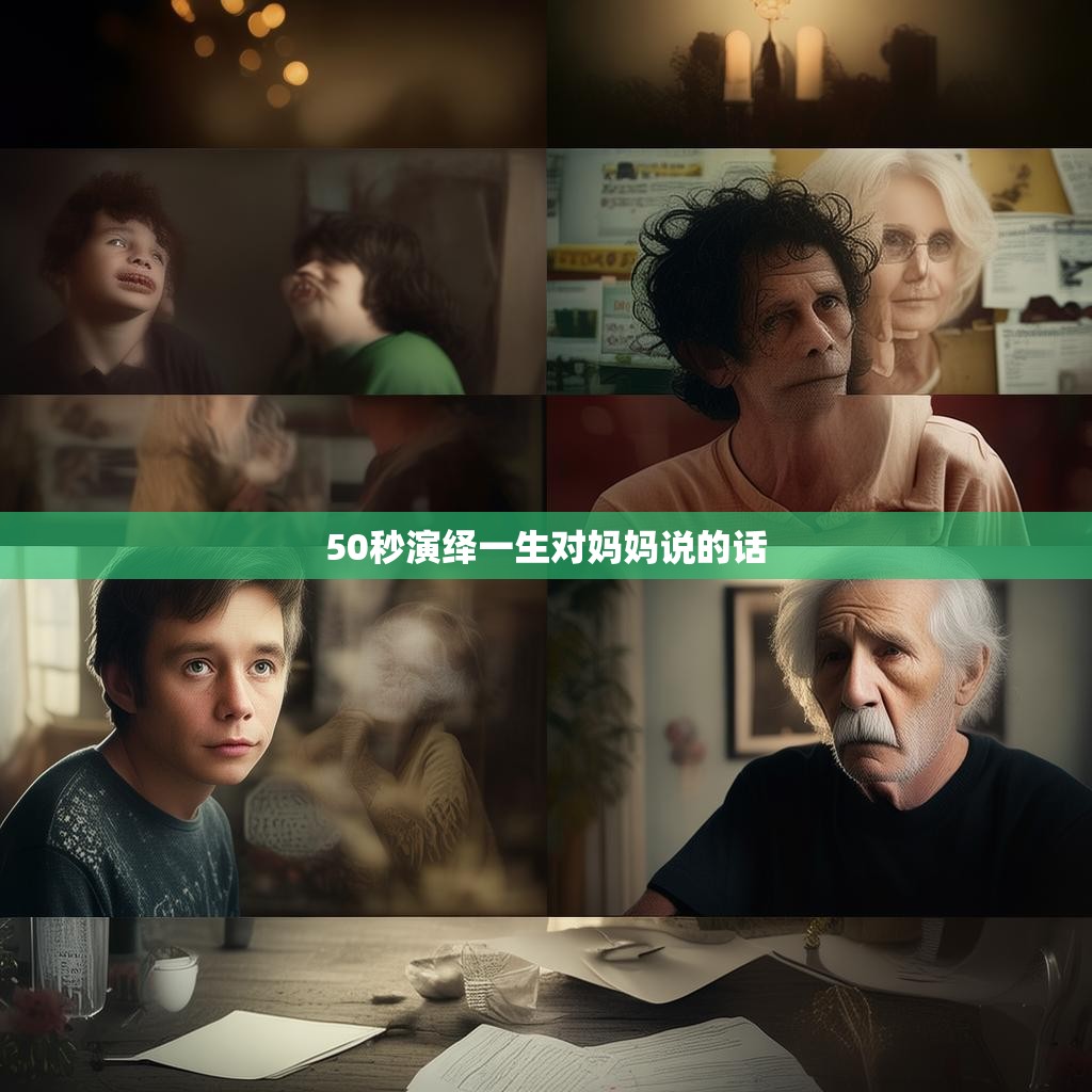 50秒演绎一生对妈妈说的话