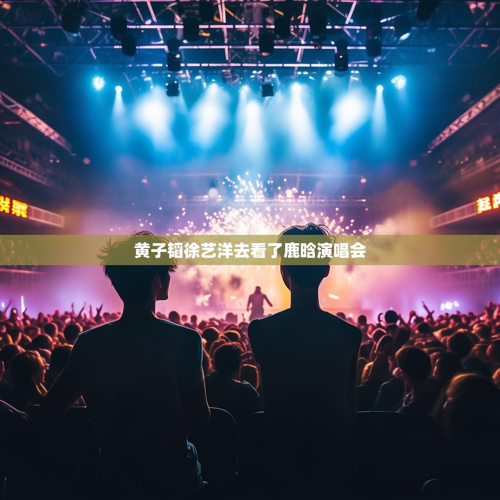 黄子韬与徐艺洋共赏鹿晗演唱会