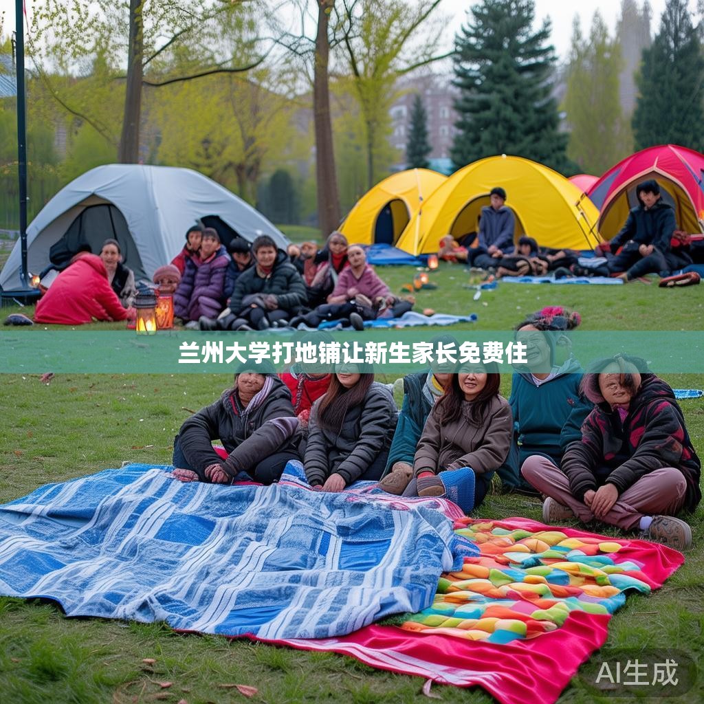 兰州大学打地铺让新生家长免费住