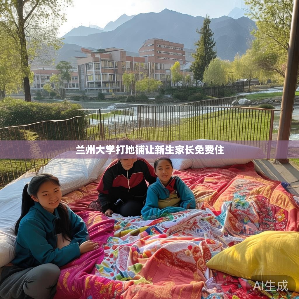兰州大学打地铺让新生家长免费住