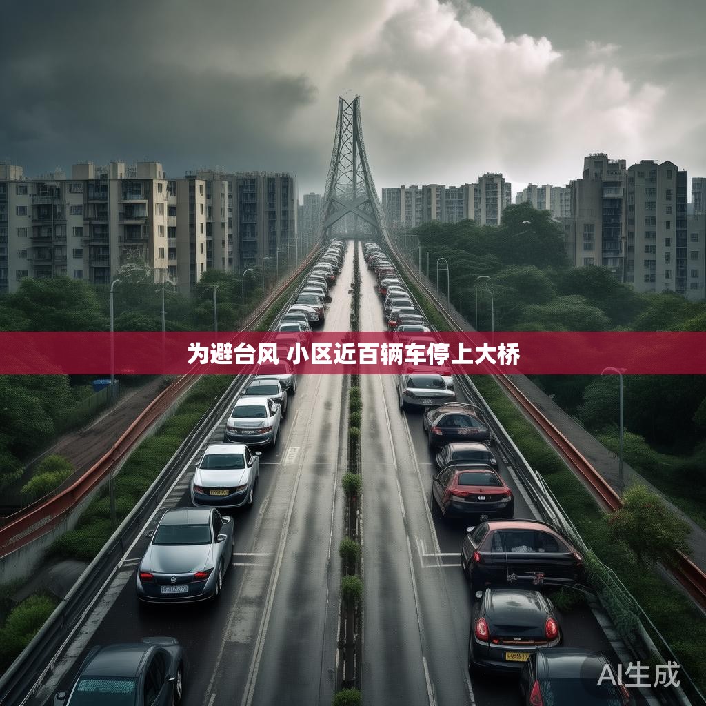 避台风紧急行动：小区车辆集体转移至大桥