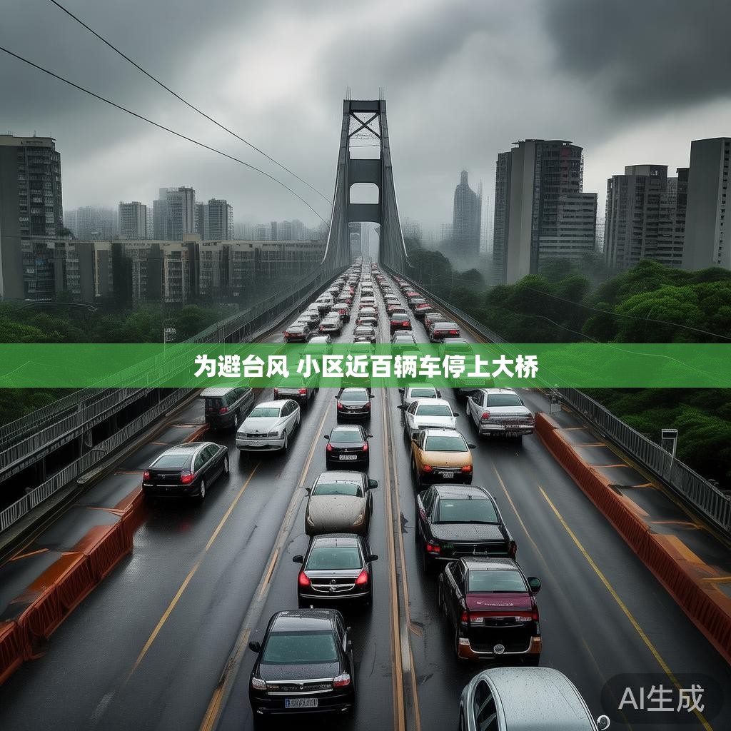 避台风行动的实景照片