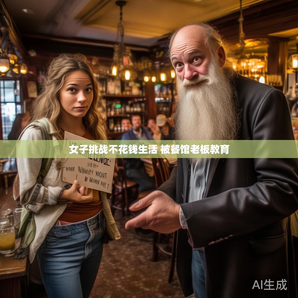社会舆论关注焦点 女子挑战不花钱生活遭遇餐馆老板教育