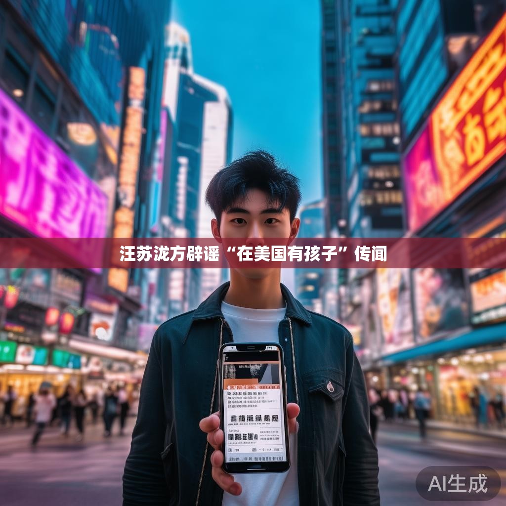 汪苏泷方辟谣“在美国有孩子”传闻