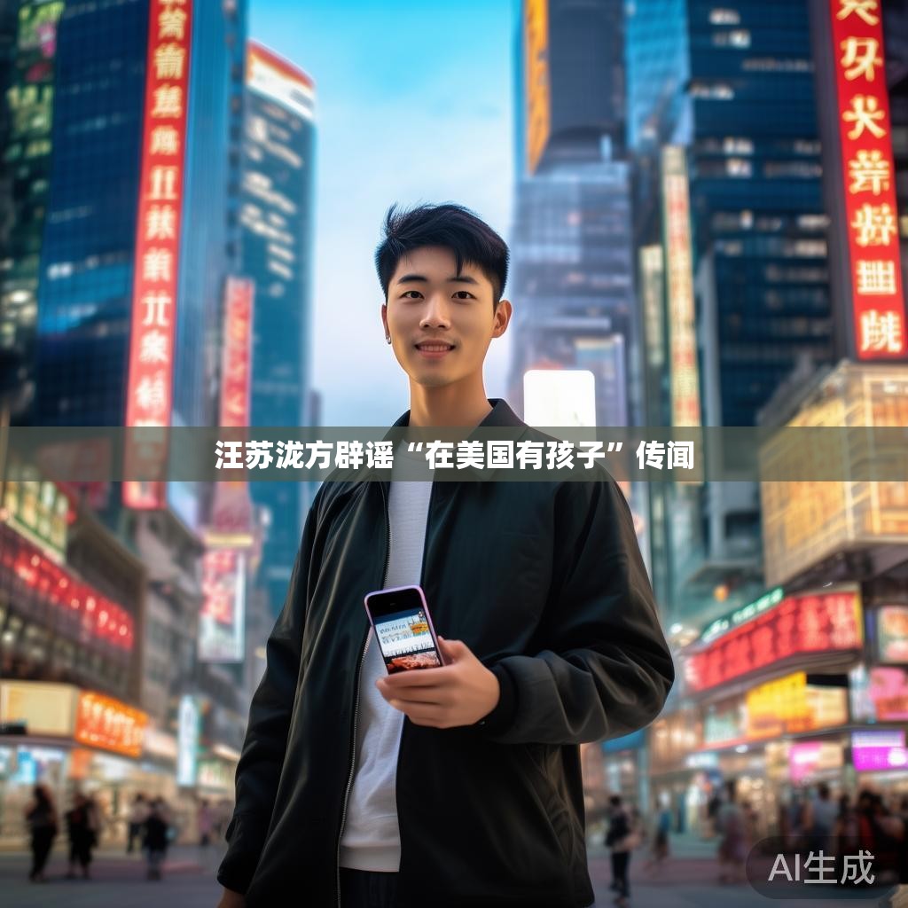 汪苏泷方辟谣“在美国有孩子”传闻