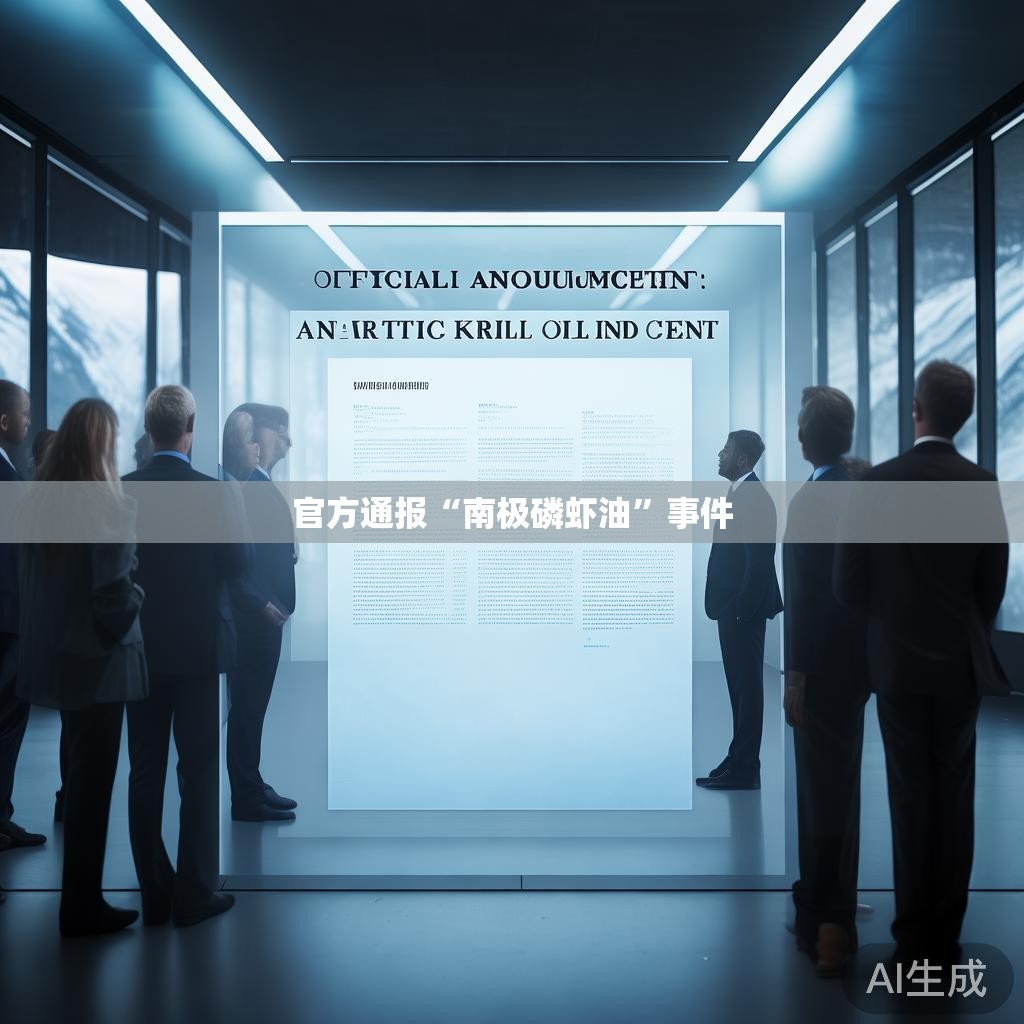 官方通报“南极磷虾油”事件