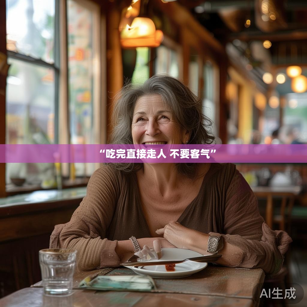 “吃完直接走人 不要客气”