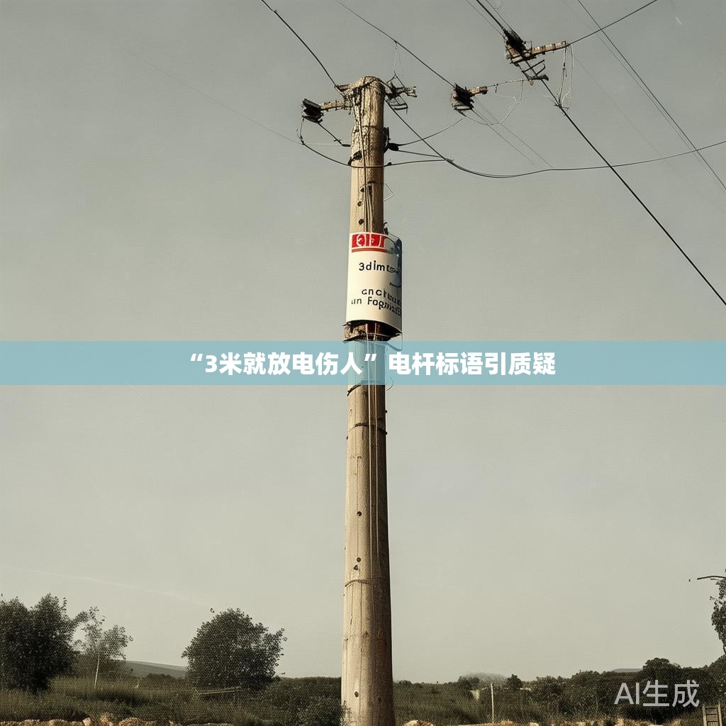 “3米就放电伤人”电杆标语引质疑