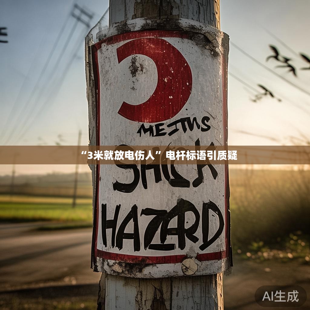 “3米就放电伤人”电杆标语引质疑